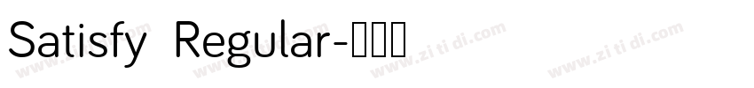 Satisfy  Regular字体转换